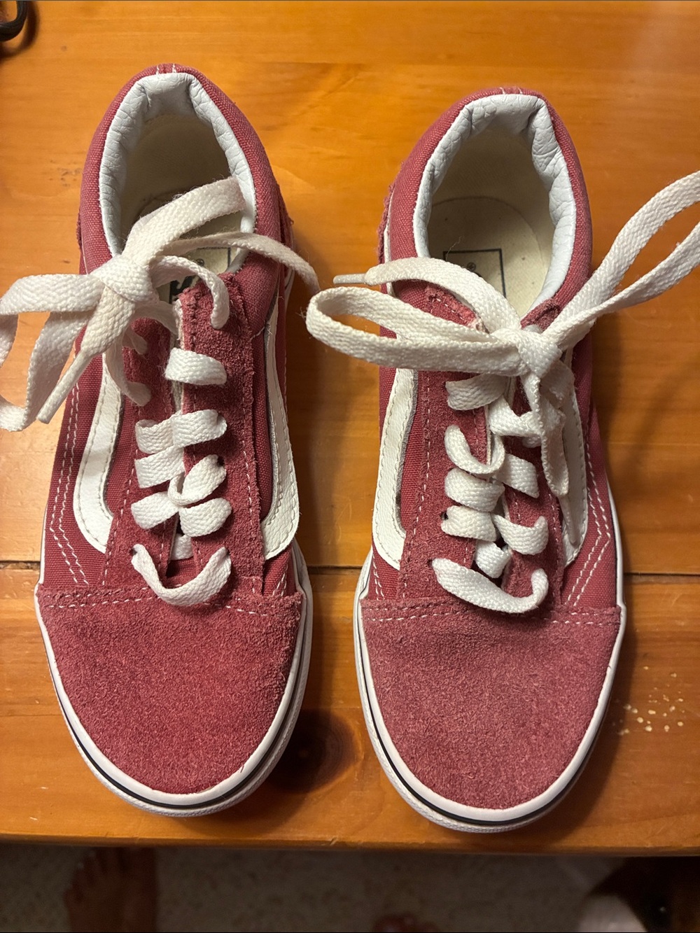 Vans Kids Pink Suede & Canvas Old Skool Sneakers